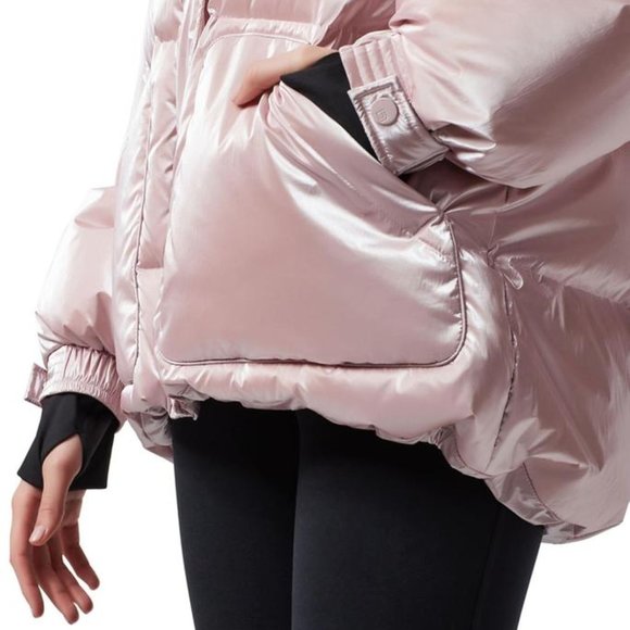 Blanc Noir Blush Pink Cortina Oversize Down Jacket - Picture 2 of 4